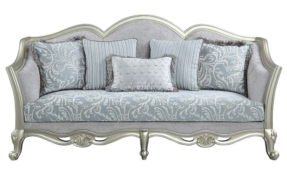 Qunsia Fabric/Wood Living Room Set