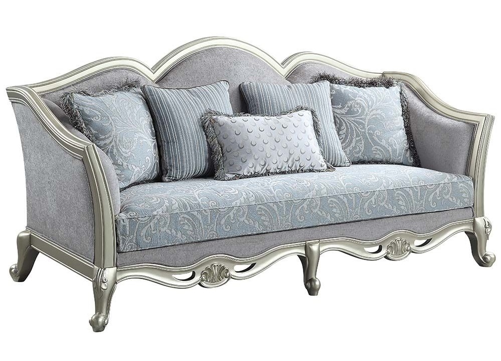 Qunsia Fabric/Wood Living Room Set