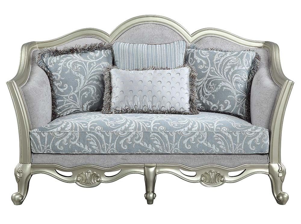Qunsia Fabric/Wood Living Room Set