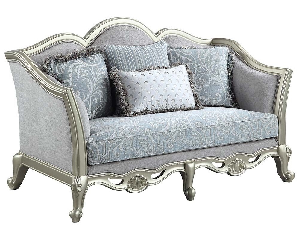 Qunsia Fabric/Wood Living Room Set