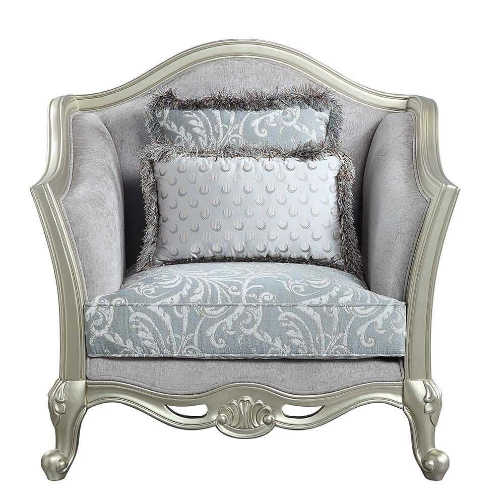 Qunsia Fabric/Wood Living Room Set