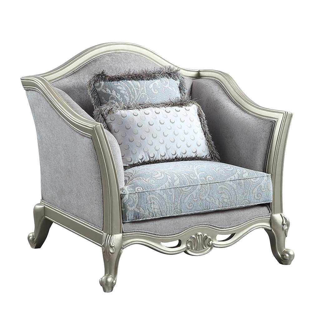 Qunsia Fabric/Wood Living Room Set