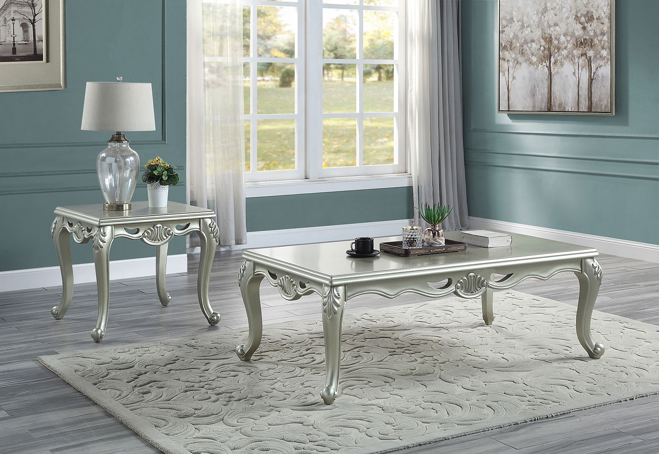 Qunsia Fabric/Wood Living Room Set