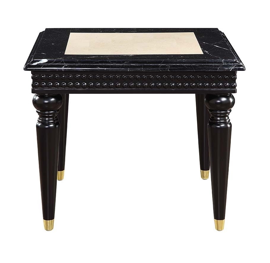 Tayden Marble/Wood Square End Table