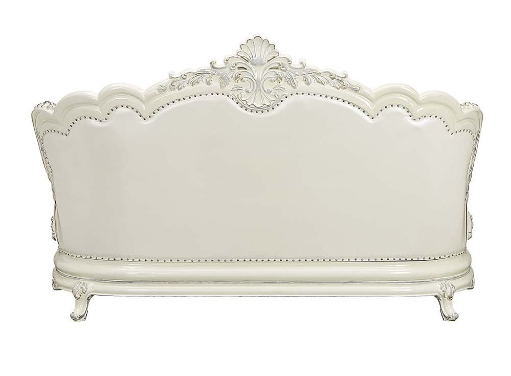 Adara PU/Wood Tufted Living Room Set
