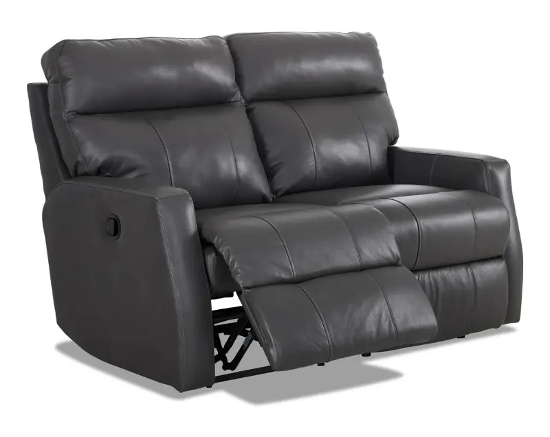 Daphne Leather Reclining Loveseat