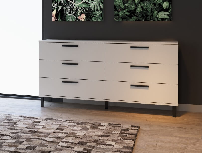 Lyon Wood Double Dresser by Mod-Arte