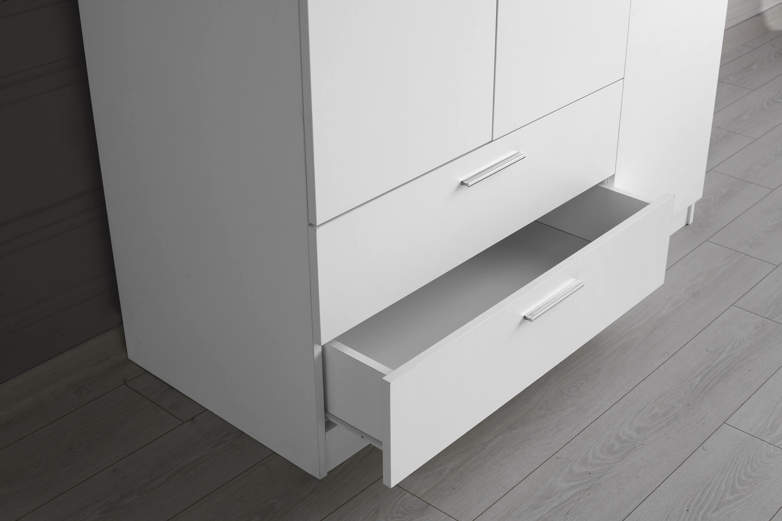 Lyon Matte 2-Door Wardrobe w/2-Drawer Storage