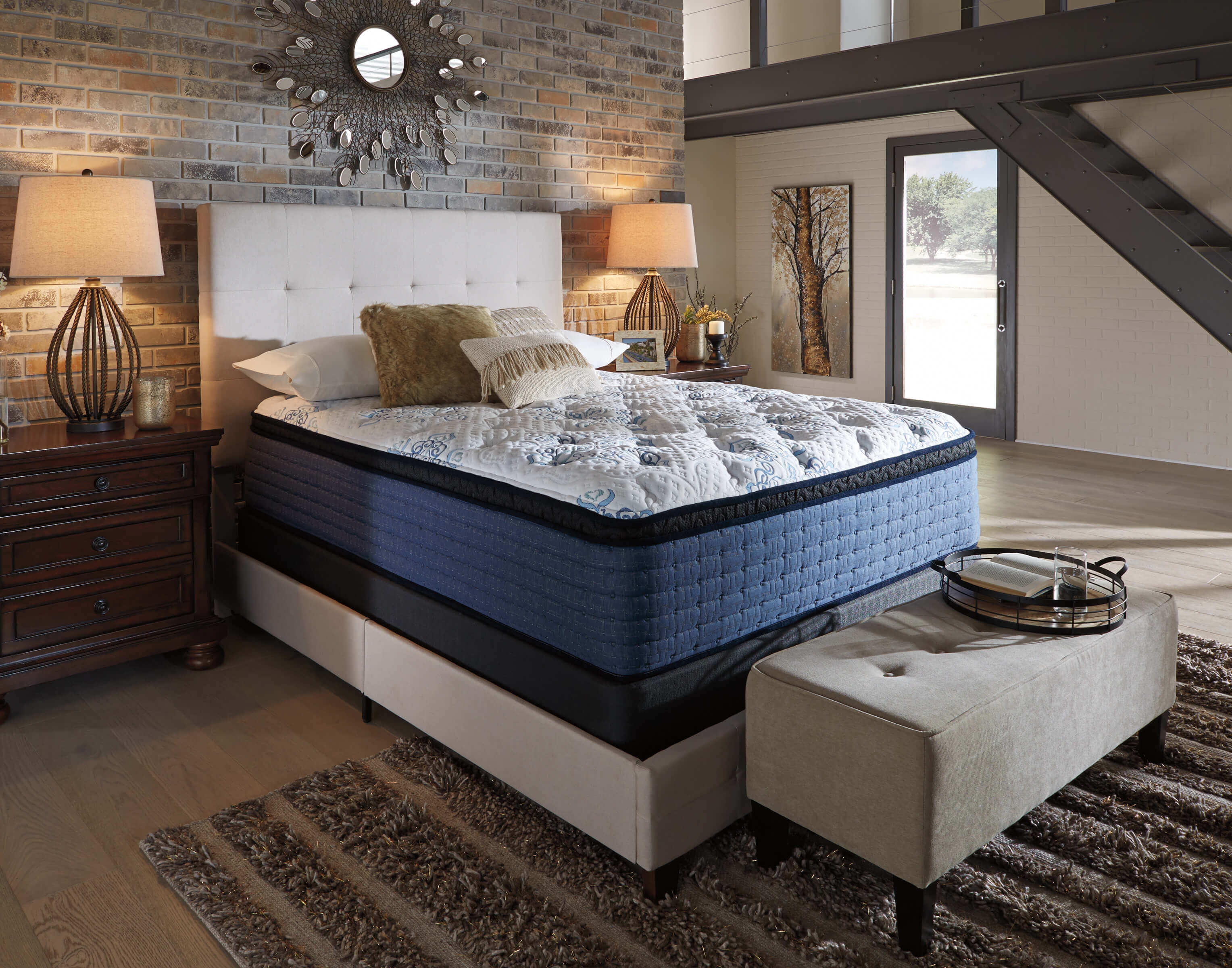 16" Mt Dana Euro Top Memory Foam Mattress, King Size