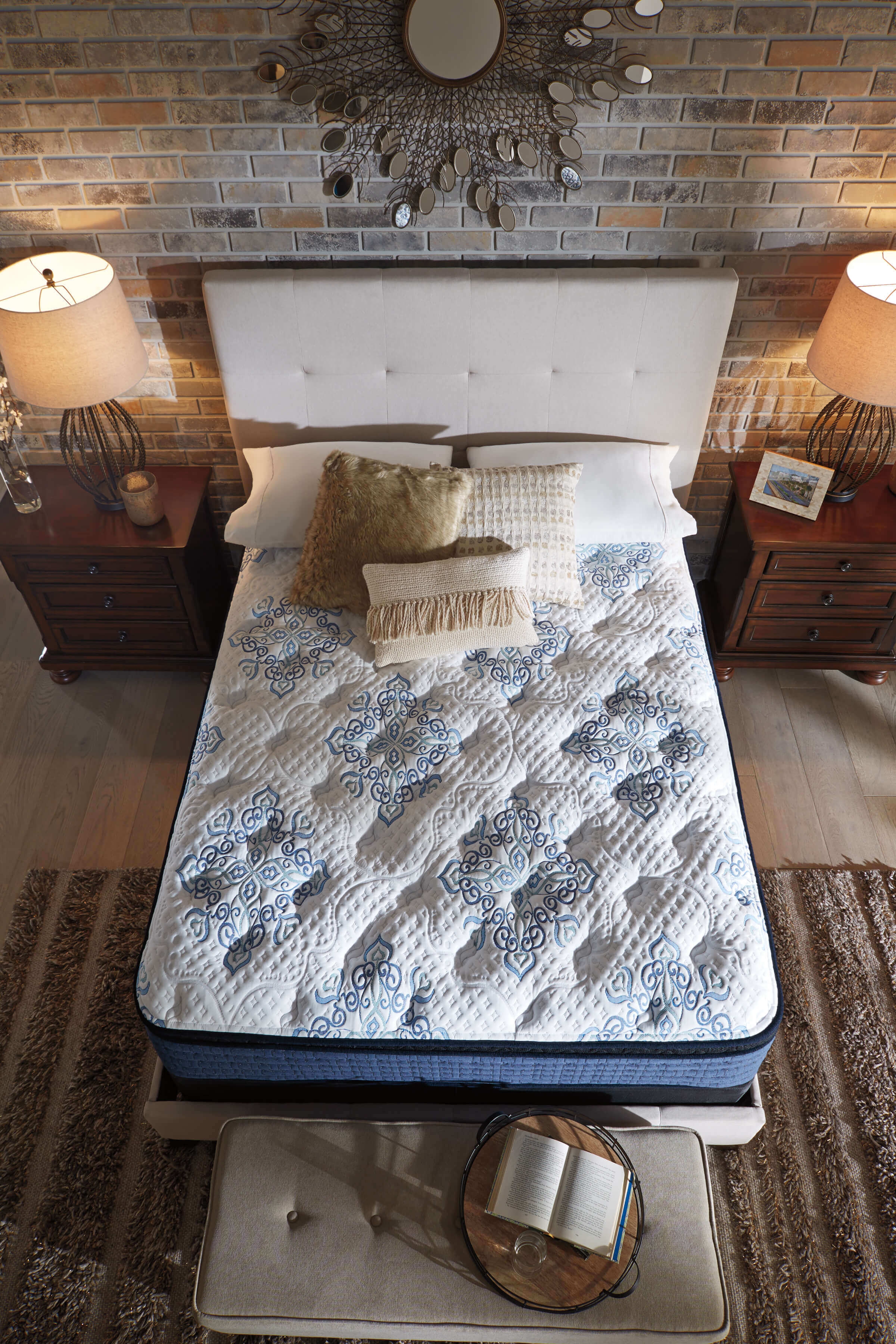 16" Mt Dana Euro Top Memory Foam Mattress, King Size
