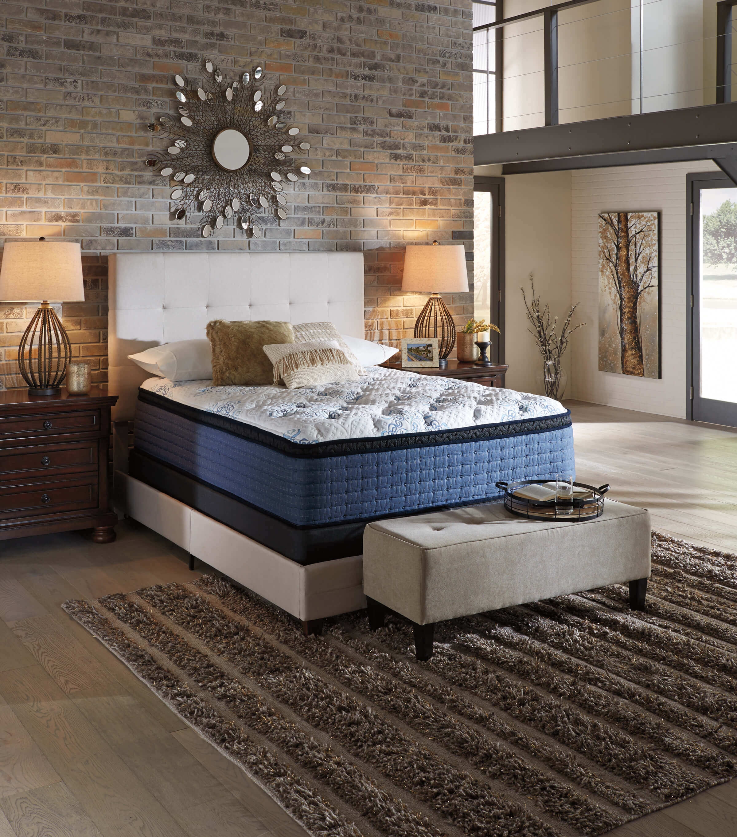 16" Mt Dana Euro Top Memory Foam Mattress, California King Size