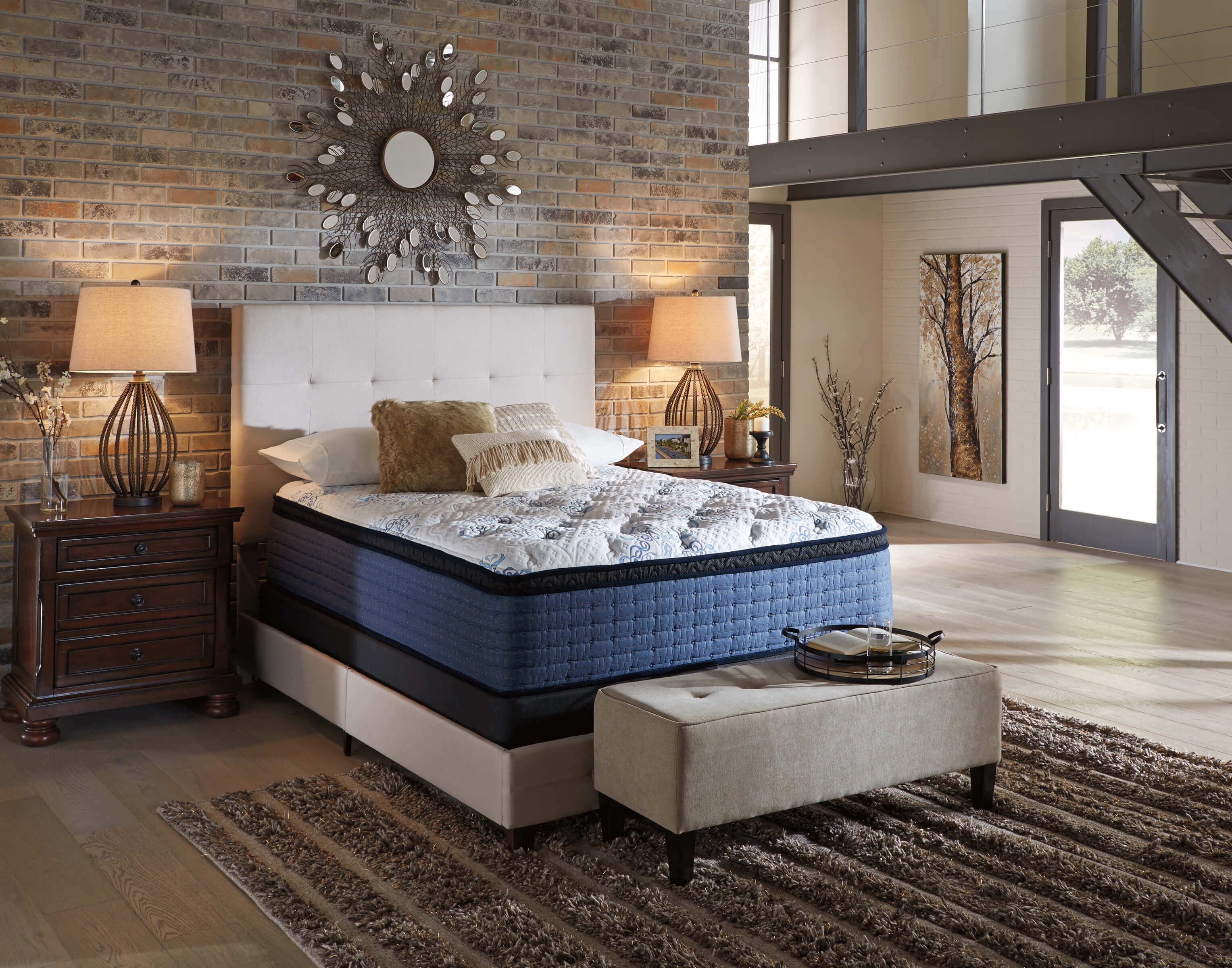 16" Mt Dana Euro Top Memory Foam Mattress, King Size