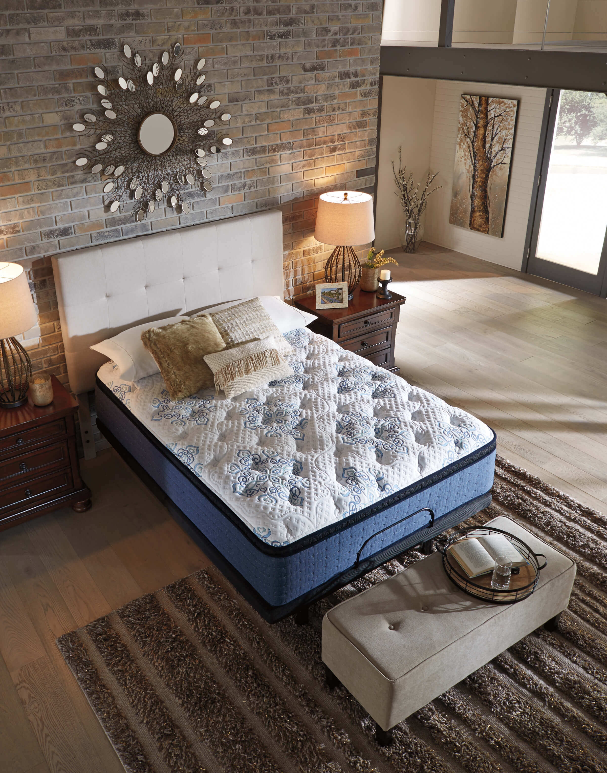 16" Mt Dana Euro Top Memory Foam Mattress, King Size
