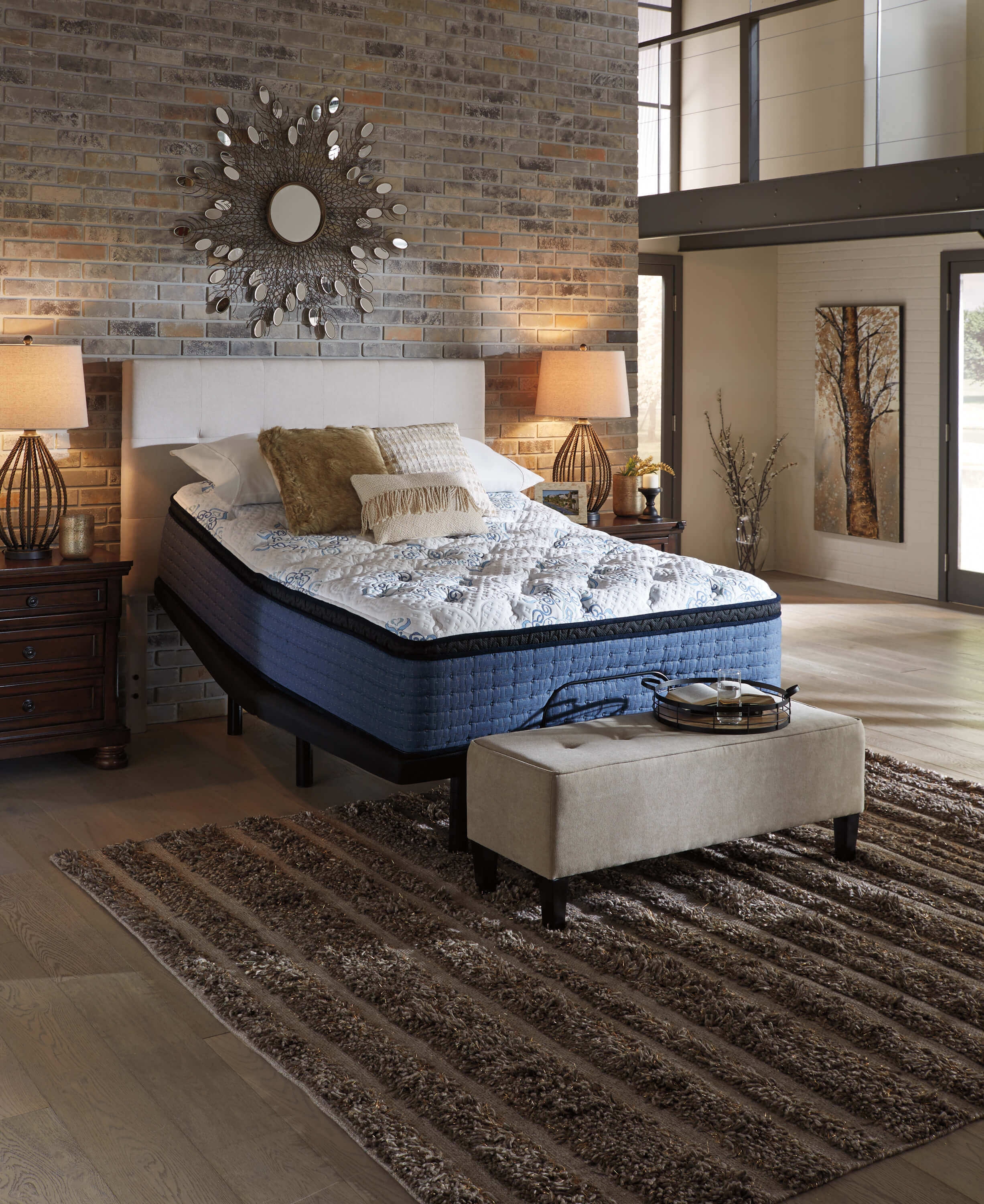 16" Mt Dana Euro Top Memory Foam Mattress, California King Size