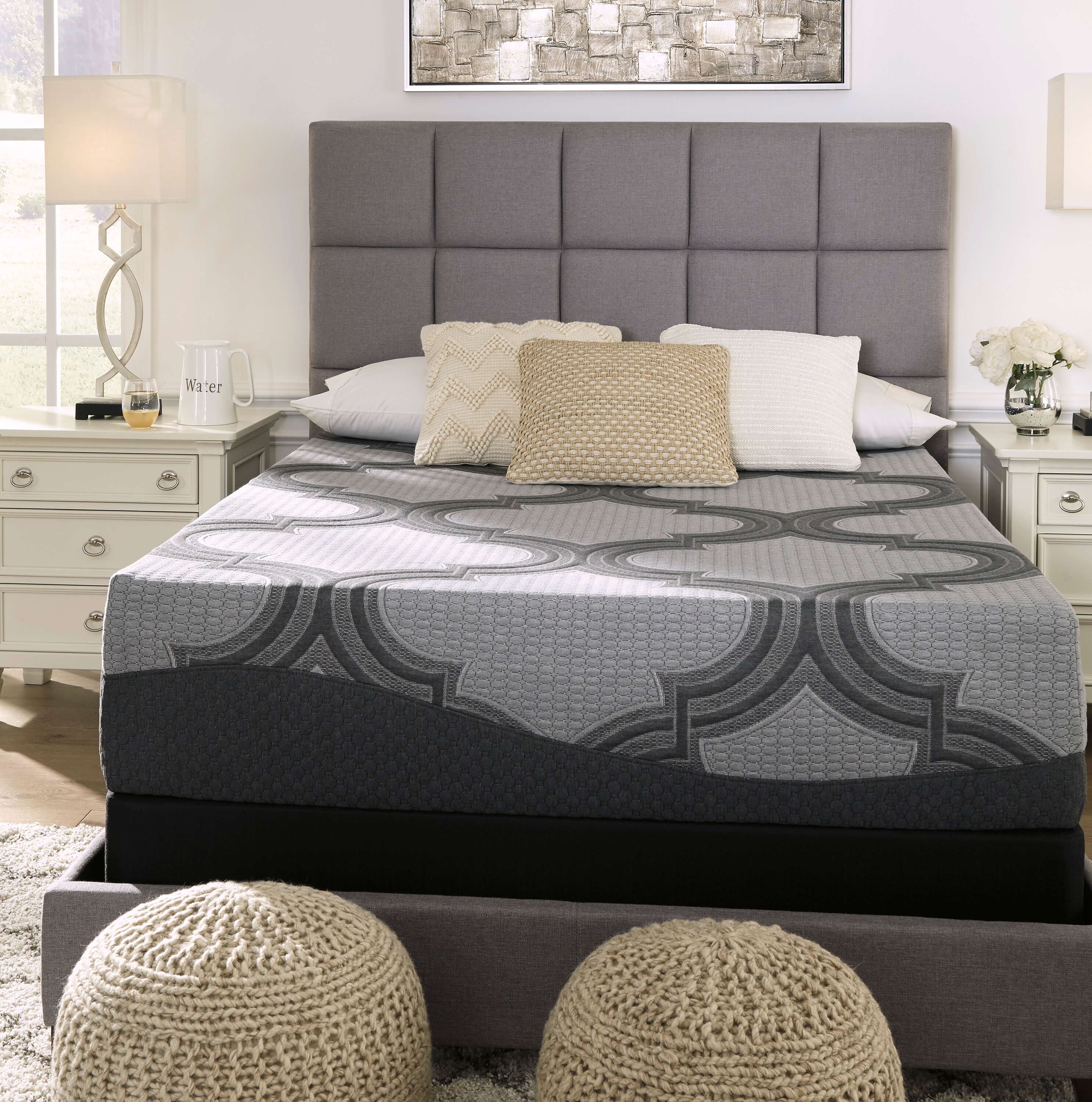 12" Ashley Hybrid Memory Foam Mattress, Queen Size