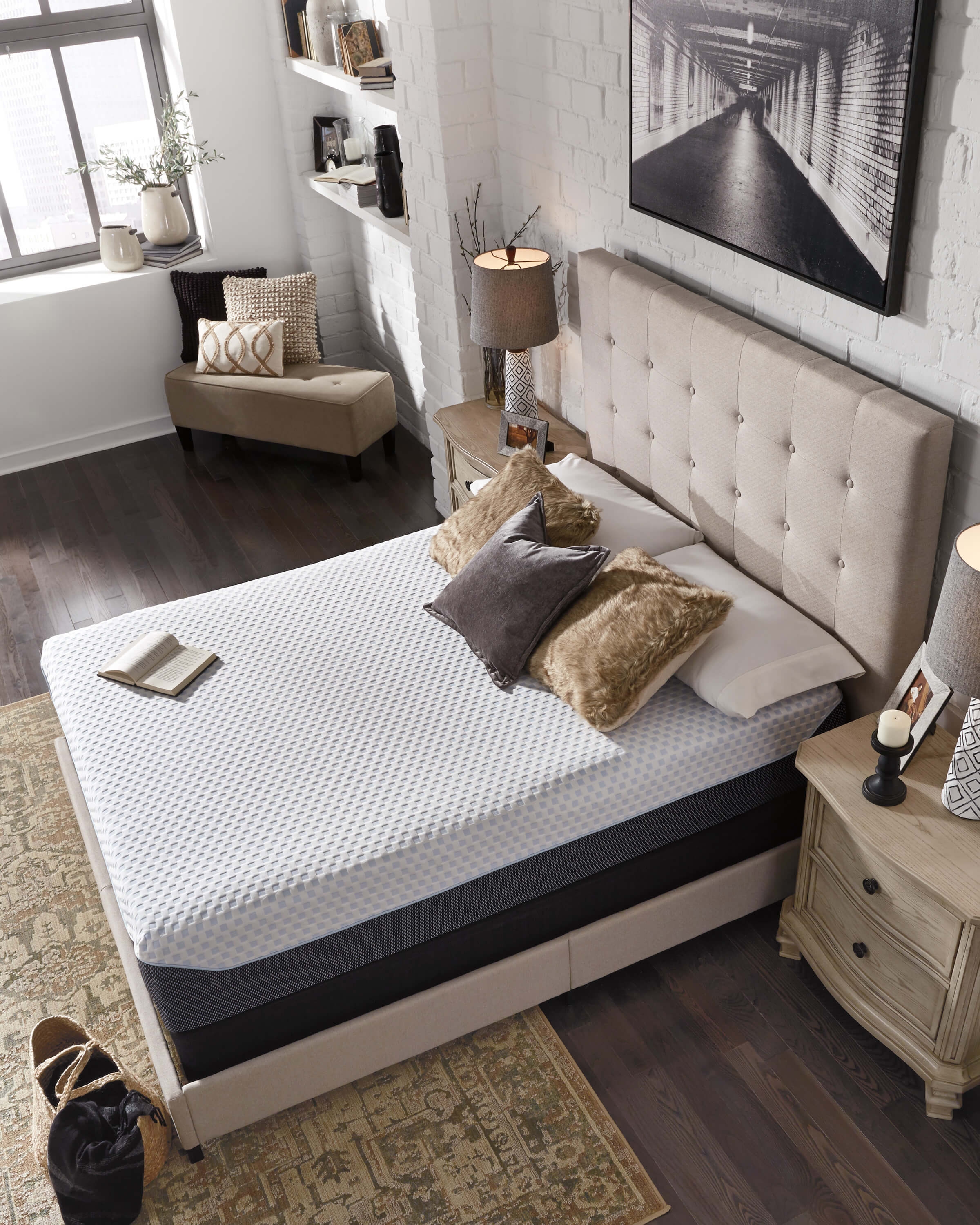 12" Chime Elite Memory Foam Mattress, California King Size