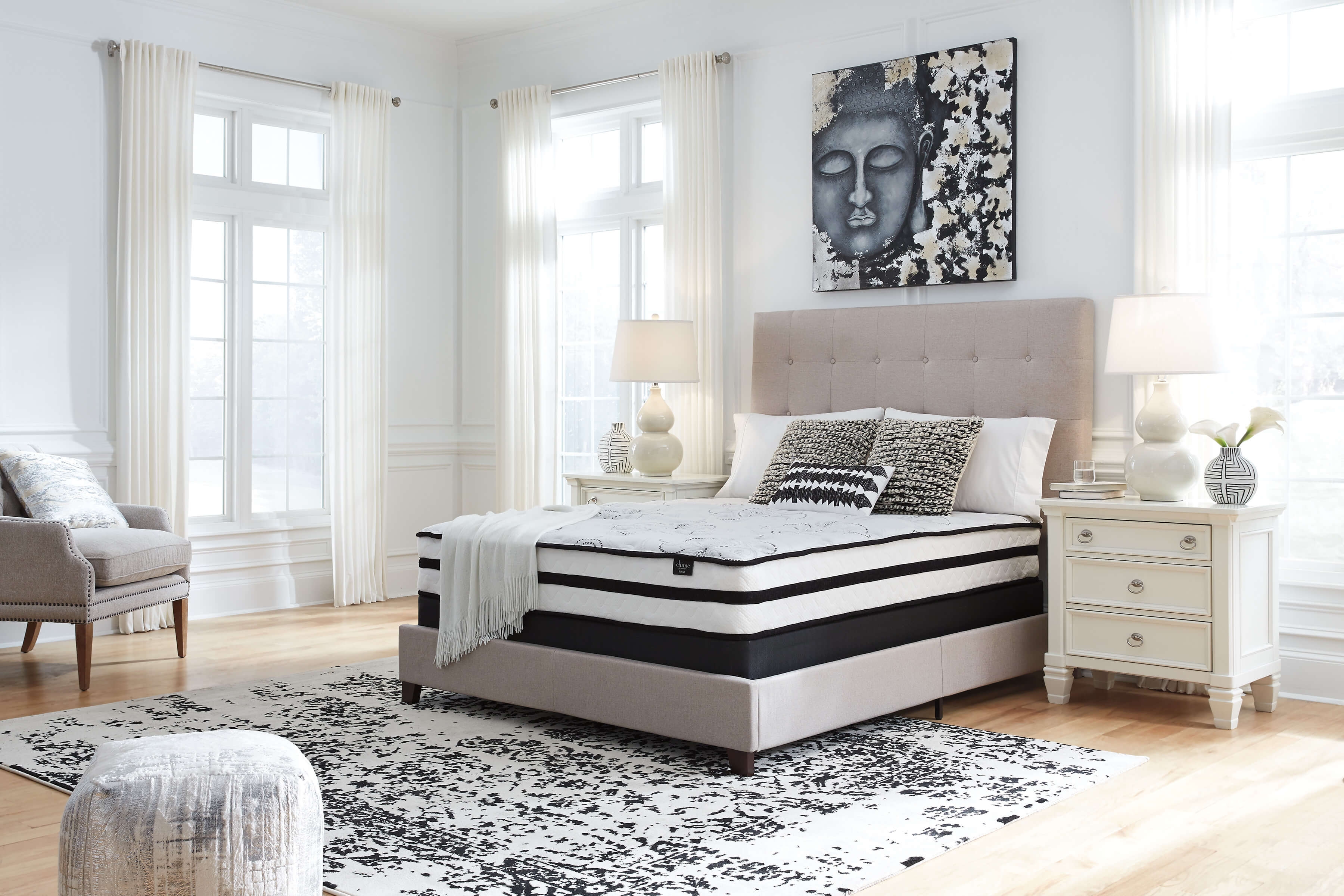 10" Chime Hybrid Memory Foam Mattress, Queen Size