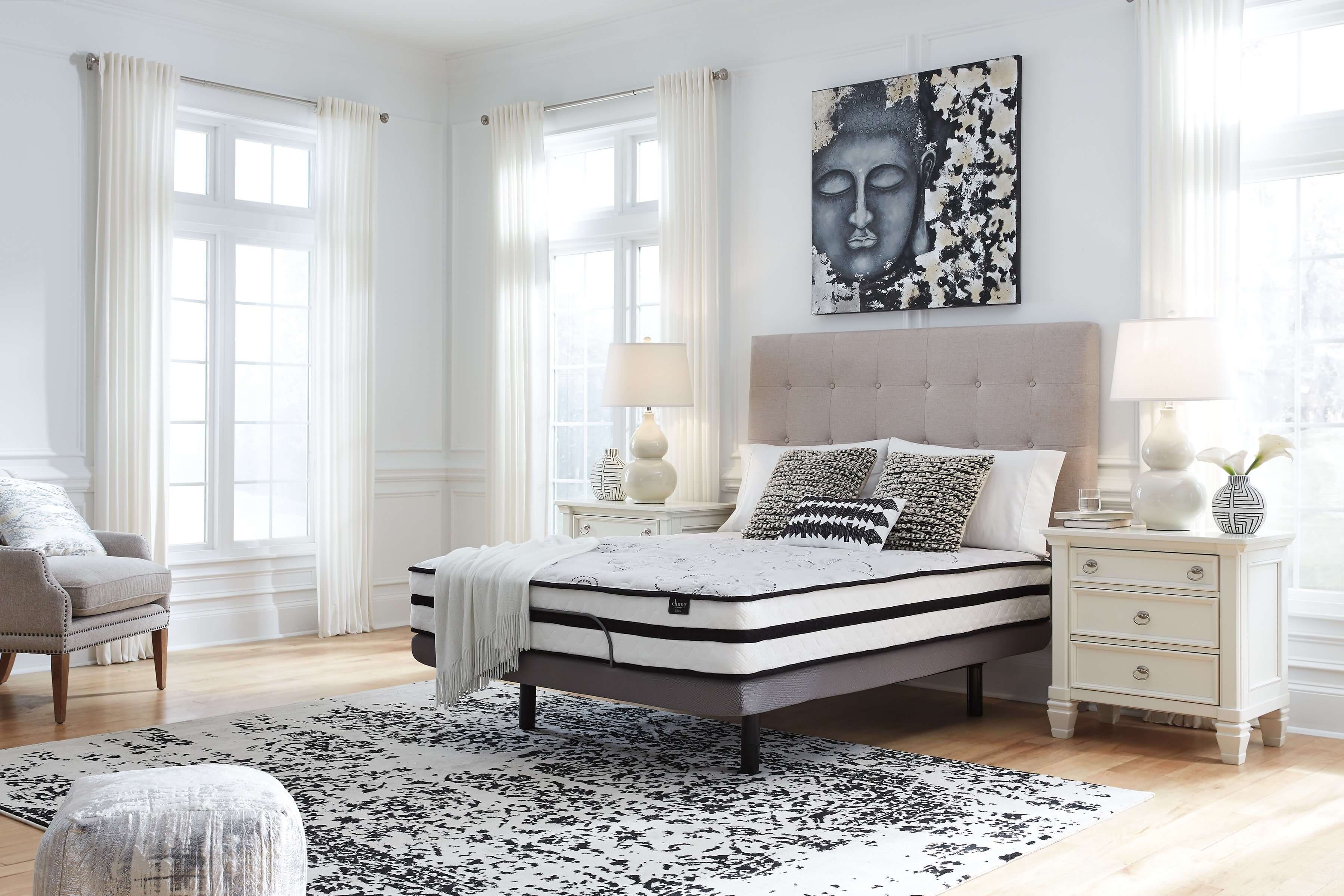 10" Chime Hybrid Memory Foam Mattress, Queen Size