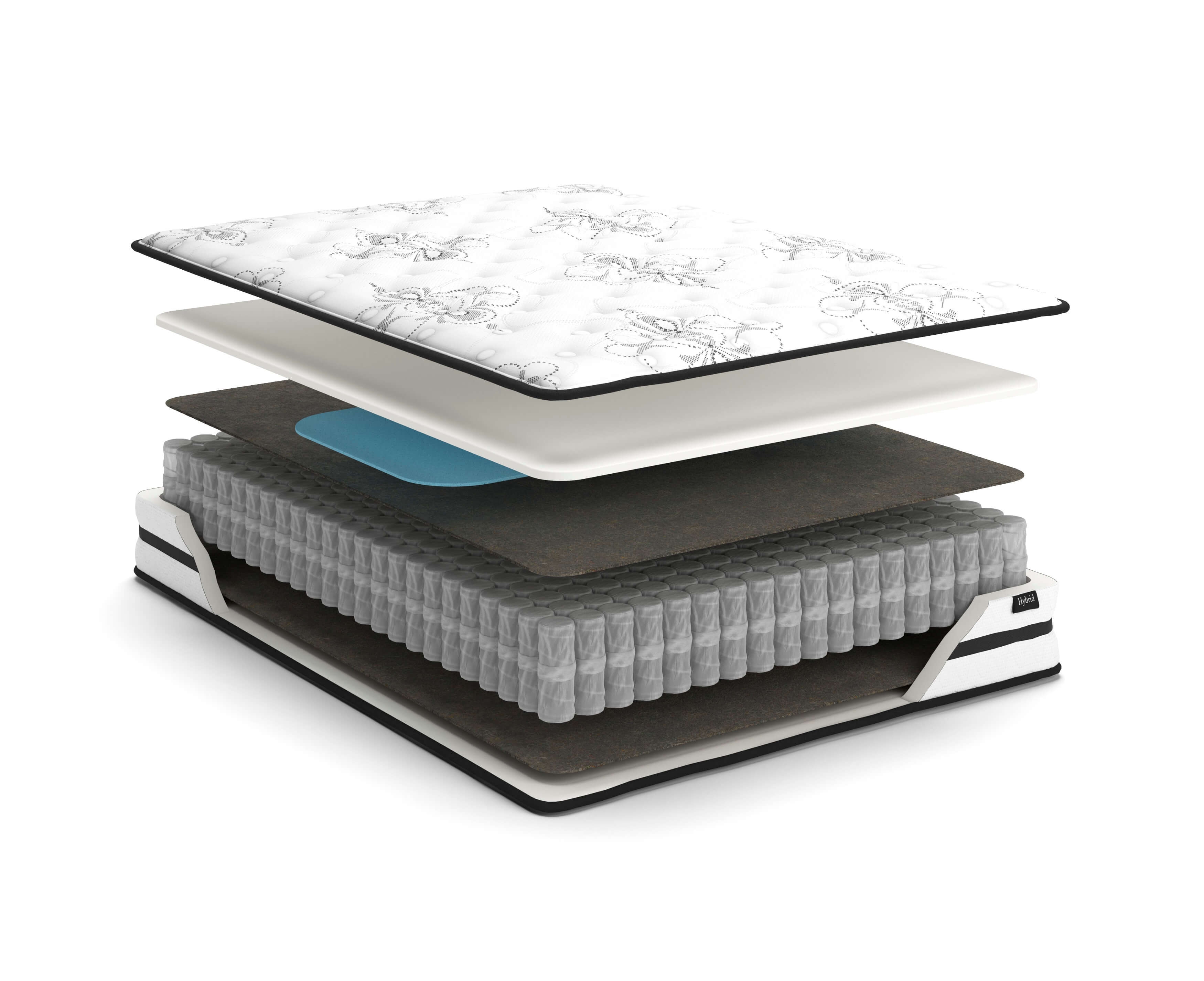 10" Chime Hybrid Memory Foam Mattress, King Size