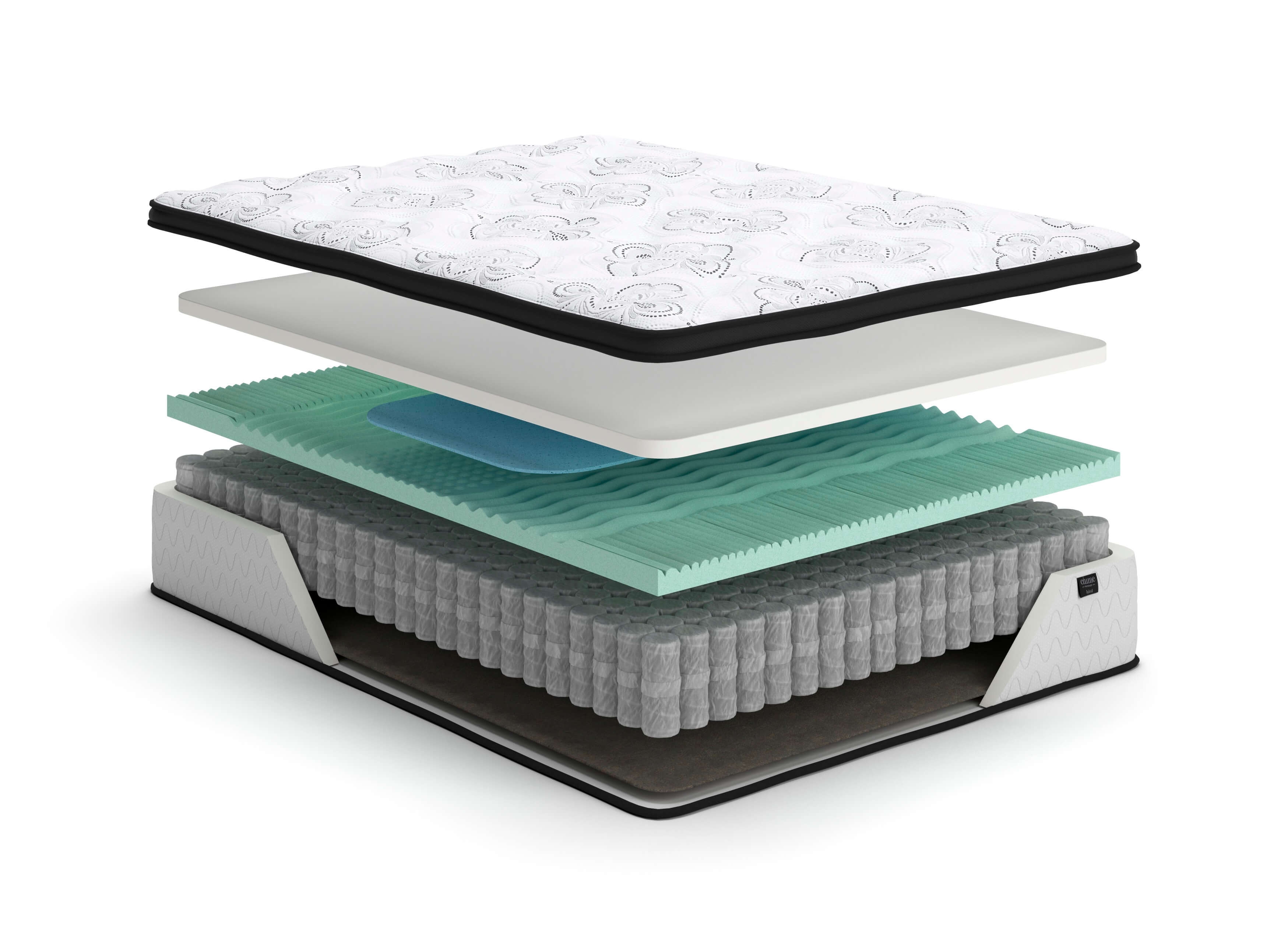 12" Chime Hybrid Memory Foam Mattress, Queen Size