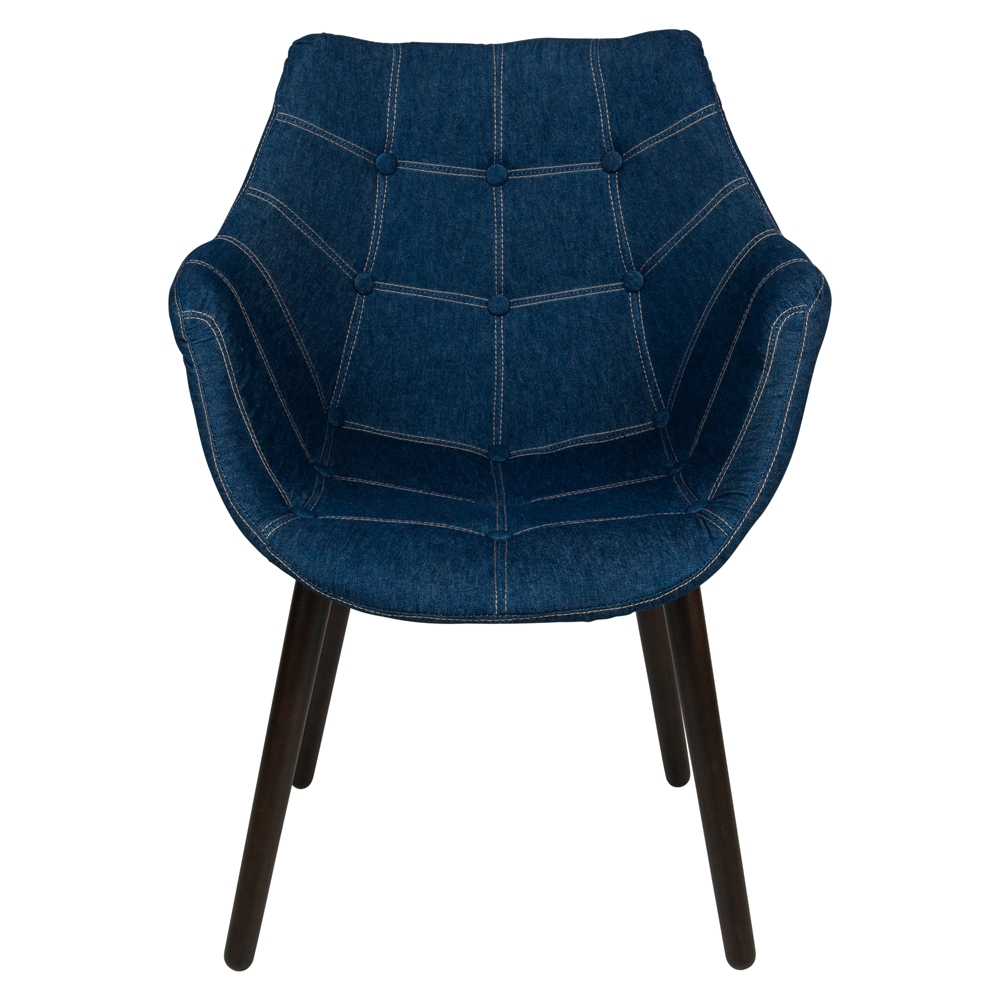 Milburn Tufted Cotton Fabric Lounge Chair (Set of 4)