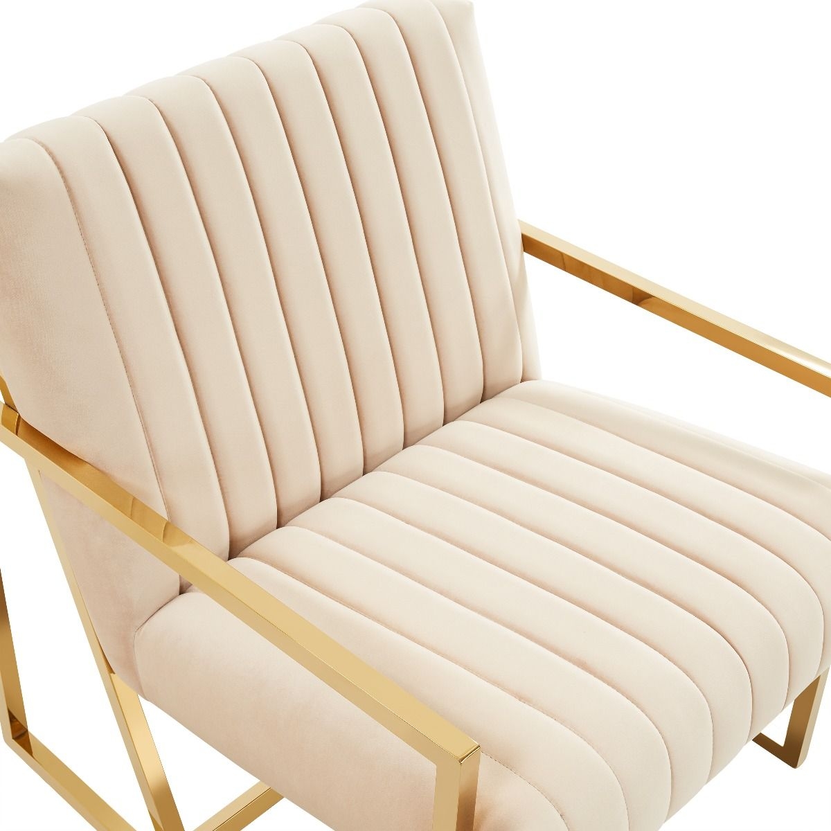 Montgomery Velvet Pinstripe Design Accent Armchair