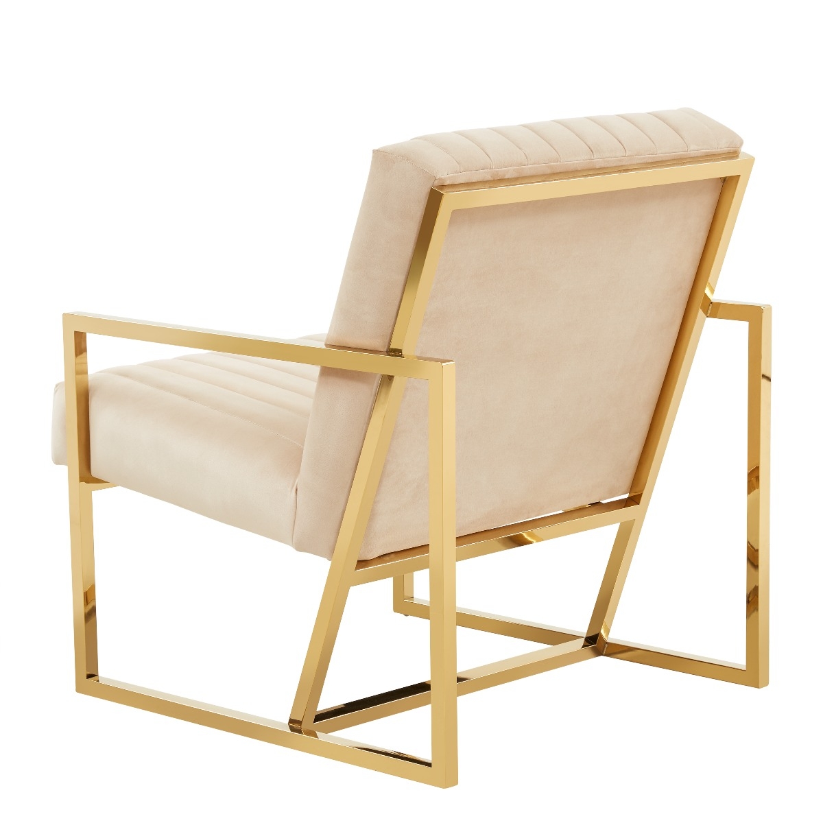 Montgomery Velvet Pinstripe Design Accent Armchair