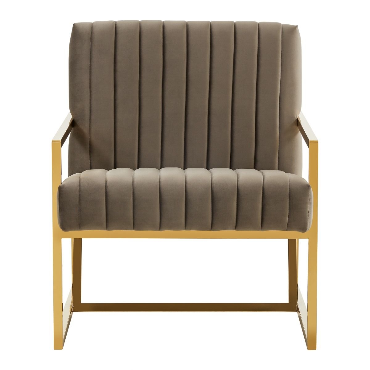 Montgomery Velvet Pinstripe Design Accent Armchair