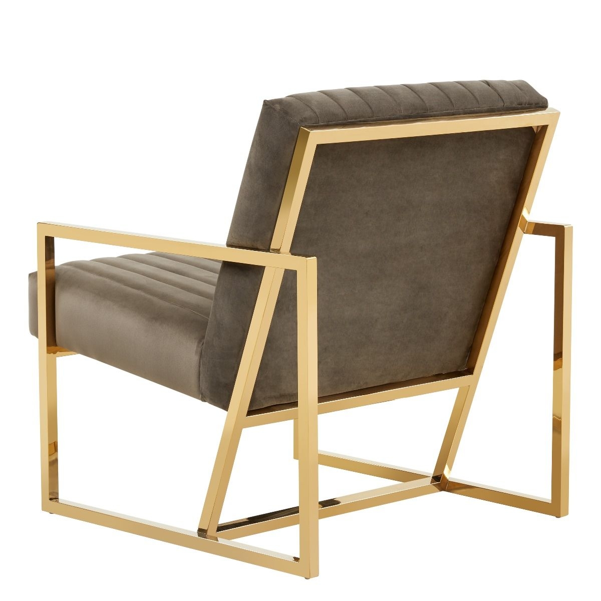 Montgomery Velvet Pinstripe Design Accent Armchair