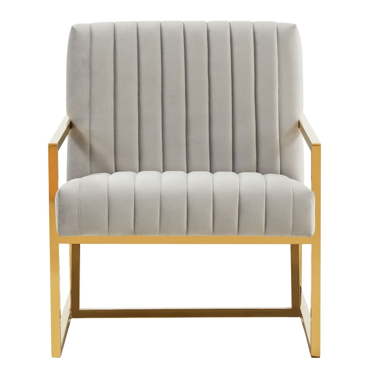Montgomery Velvet Pinstripe Design Accent Armchair