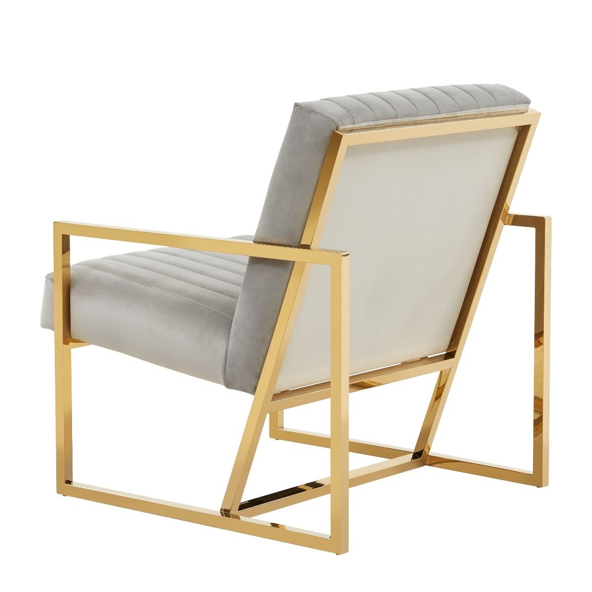 Montgomery Velvet Pinstripe Design Accent Armchair