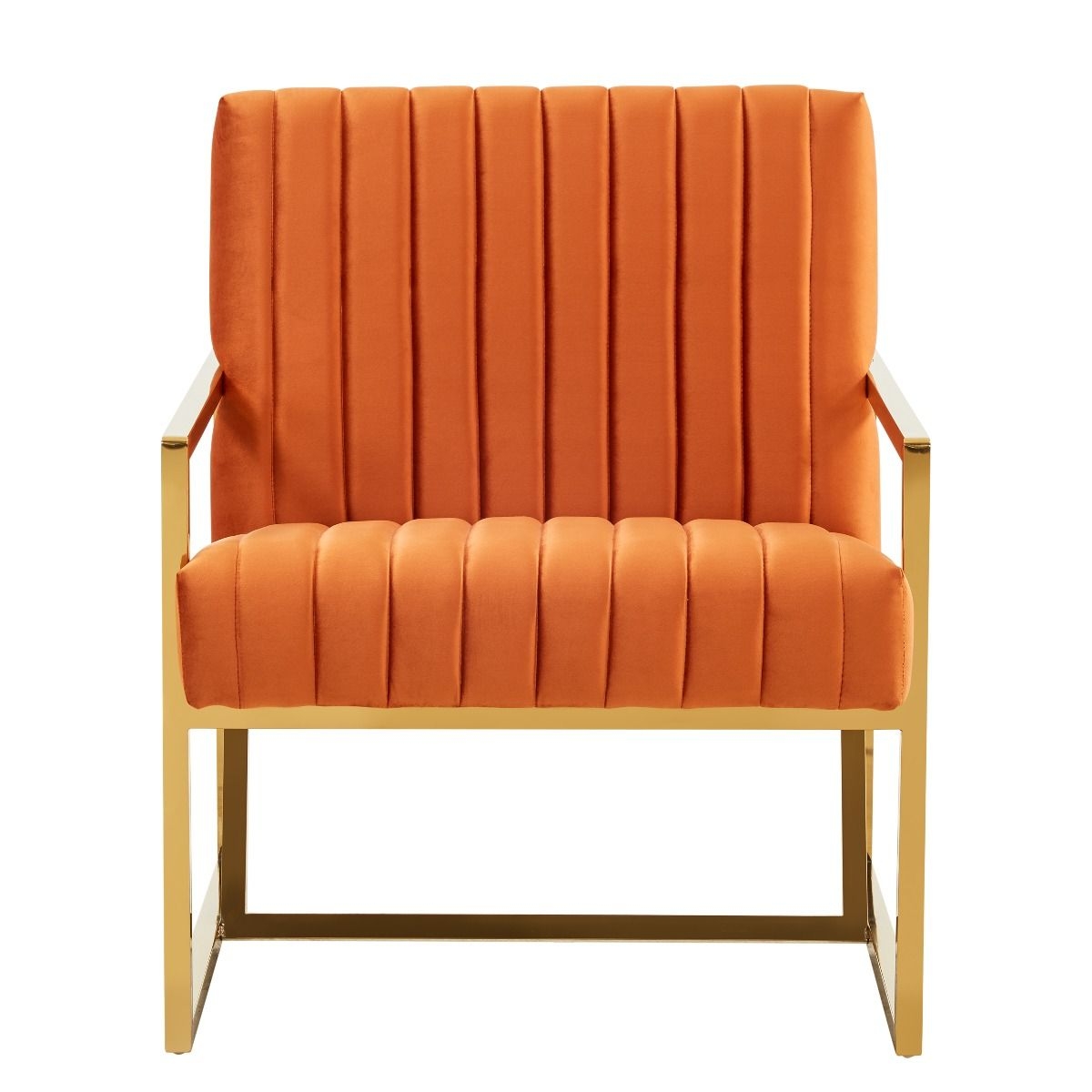 Montgomery Velvet Pinstripe Design Accent Armchair