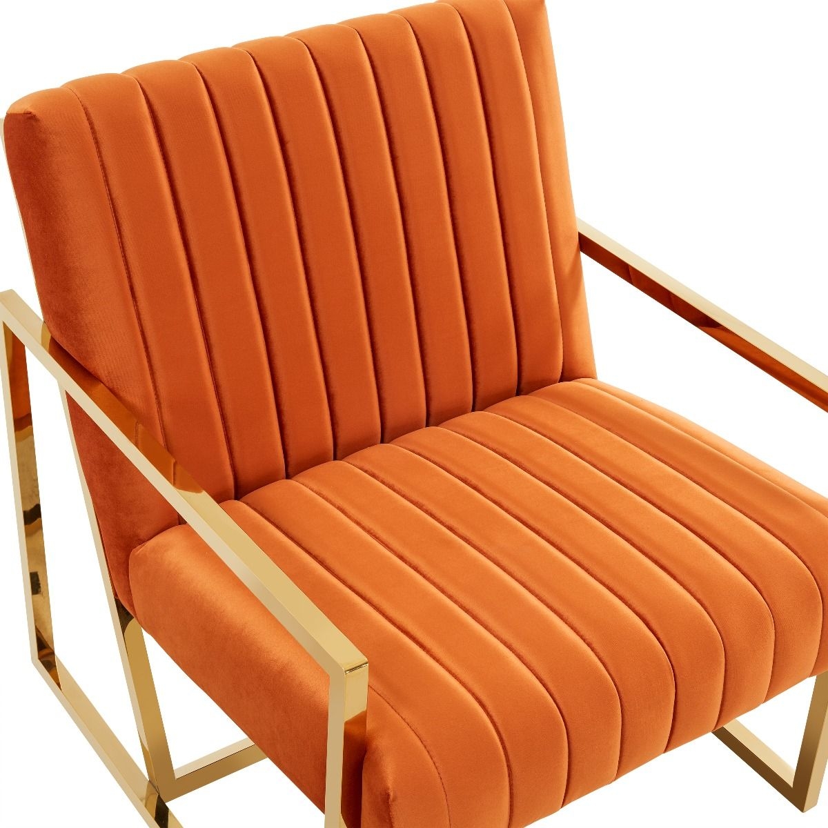 Montgomery Velvet Pinstripe Design Accent Armchair