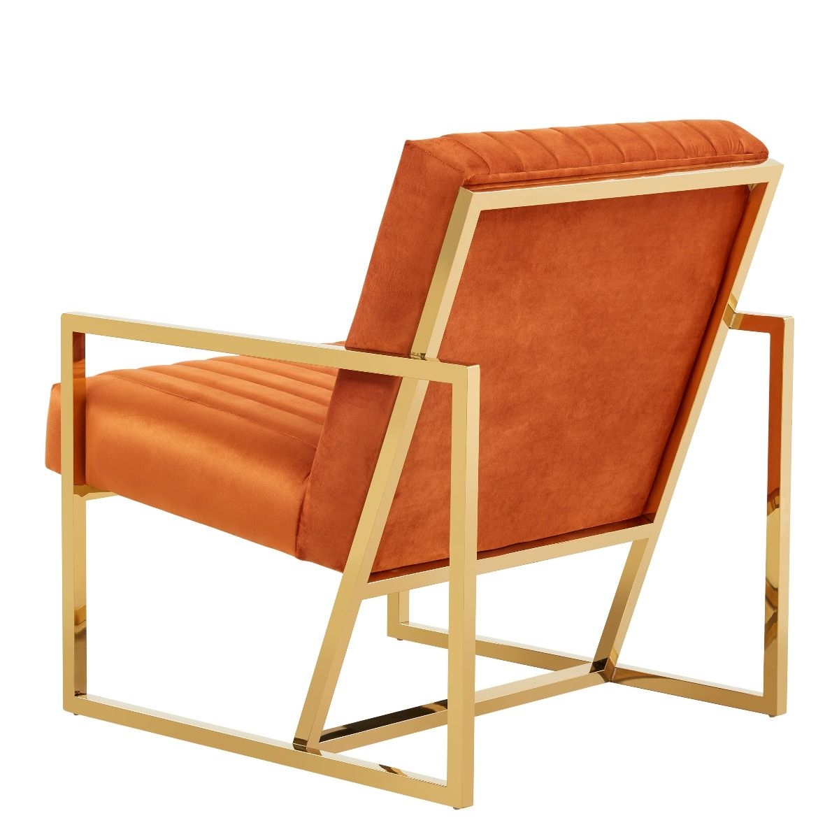 Montgomery Velvet Pinstripe Design Accent Armchair