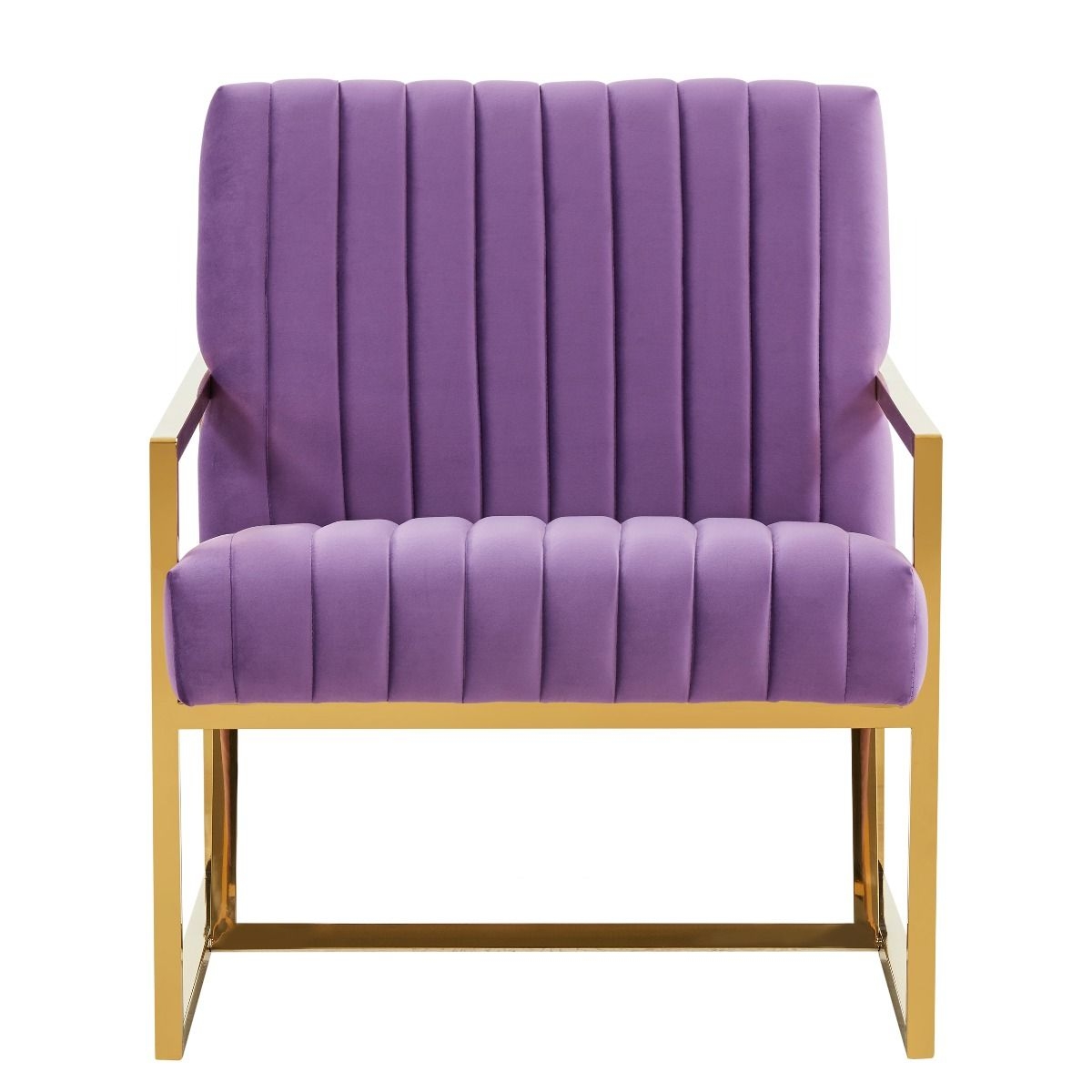Montgomery Velvet Pinstripe Design Accent Armchair