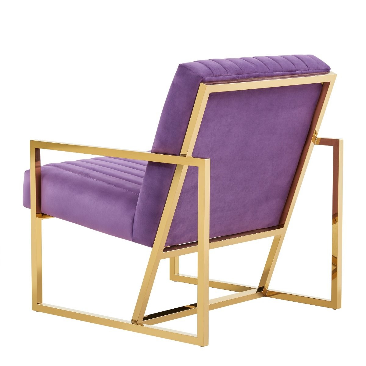 Montgomery Velvet Pinstripe Design Accent Armchair