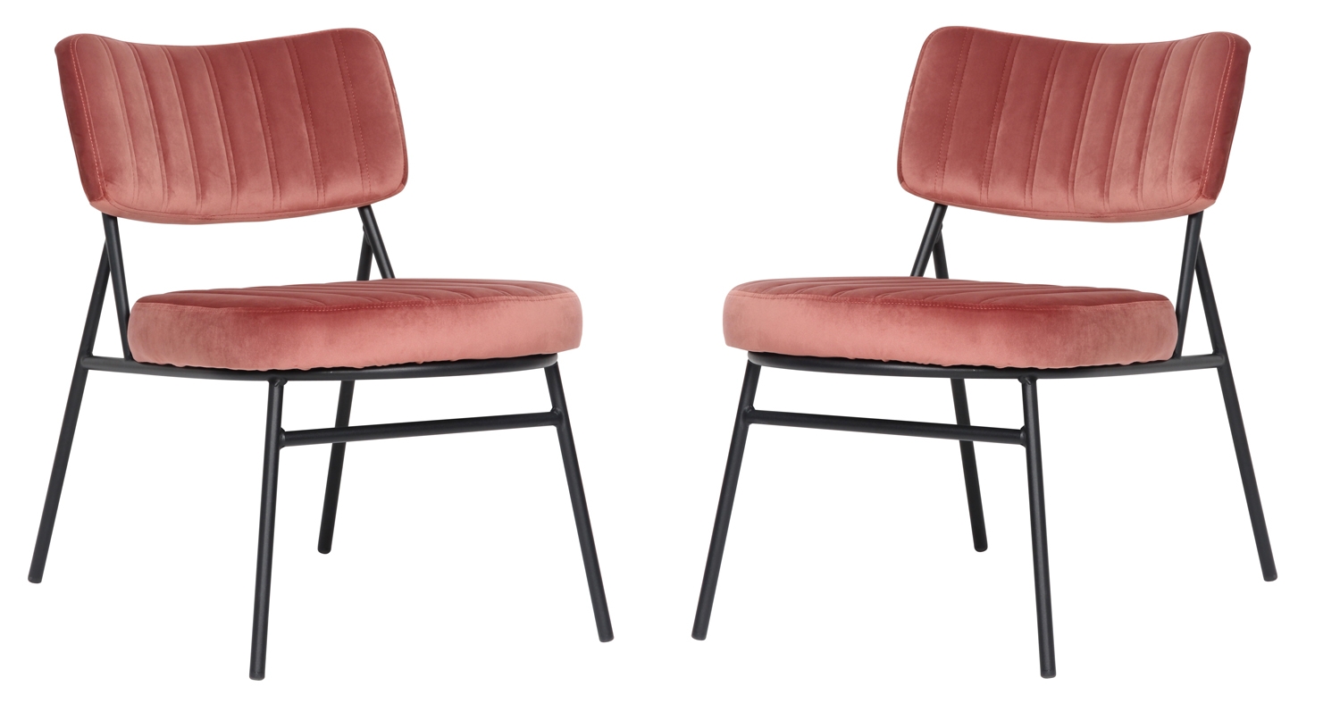 Marilane Velvet Accent Chair (Set of 2)