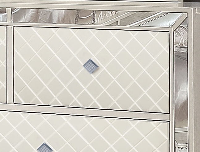 Madison Modern Style Metallic Finish 5-Drawer Chest Made 