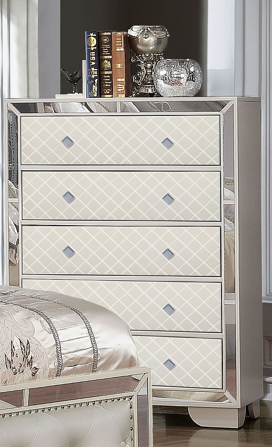 Madison 5-Drawer Wood Veneer Chest