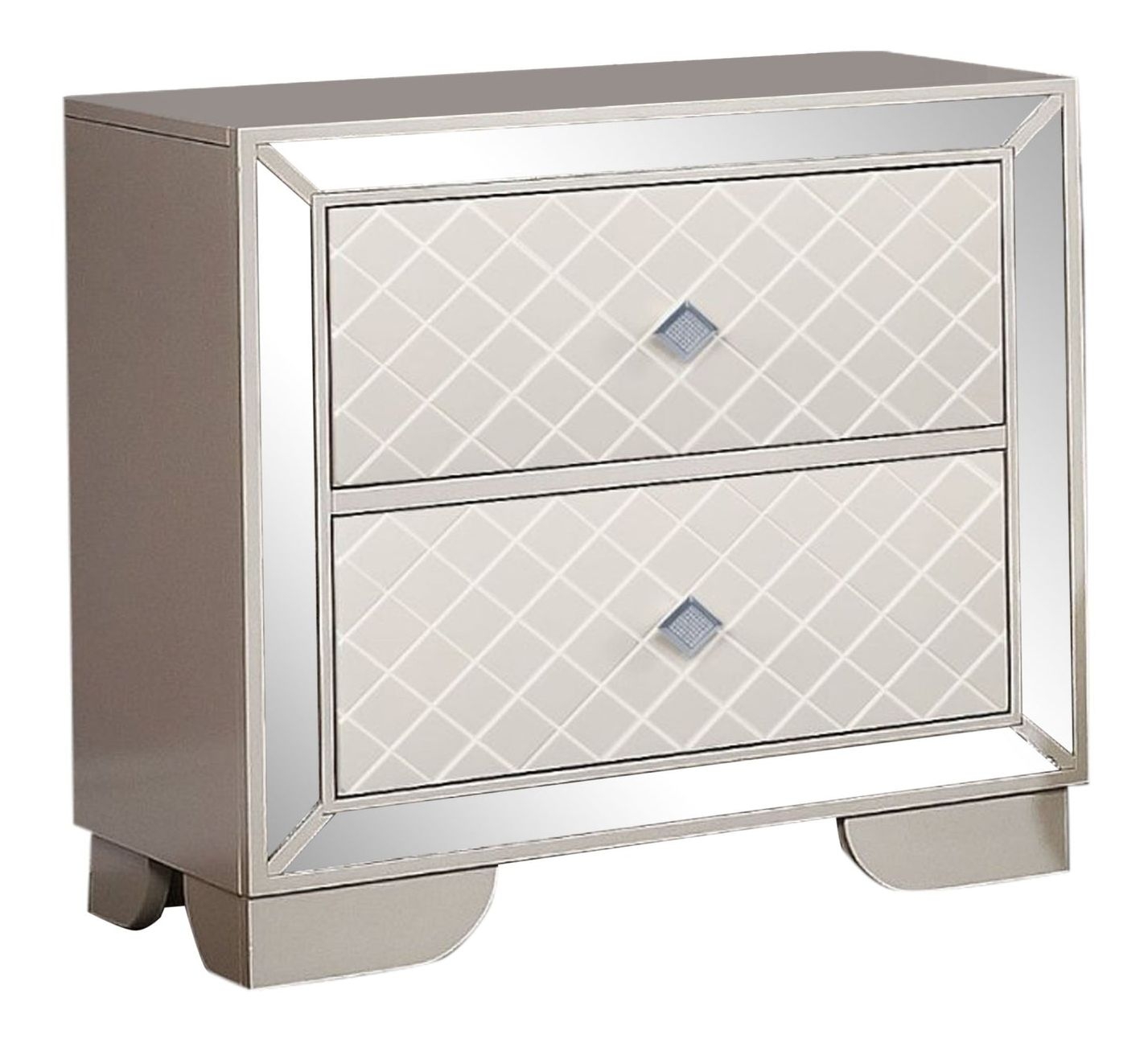 Madison Modern Style Metallic Finish 5-Drawer Chest Made 