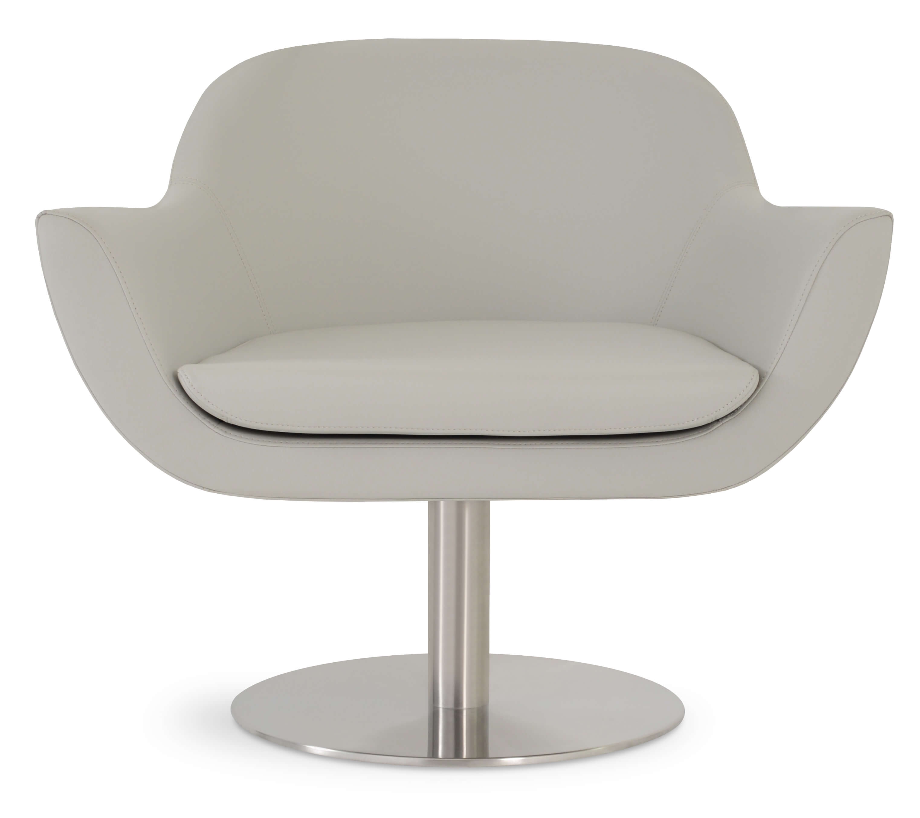 Madison PU Round Swivel Lounge Armchair