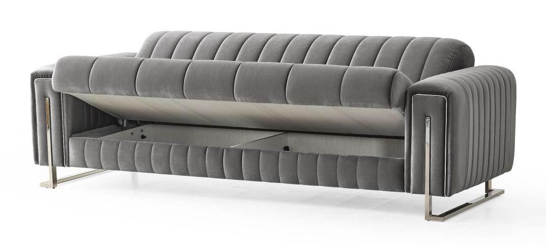Madison Chenille Convertible Storage Sofa