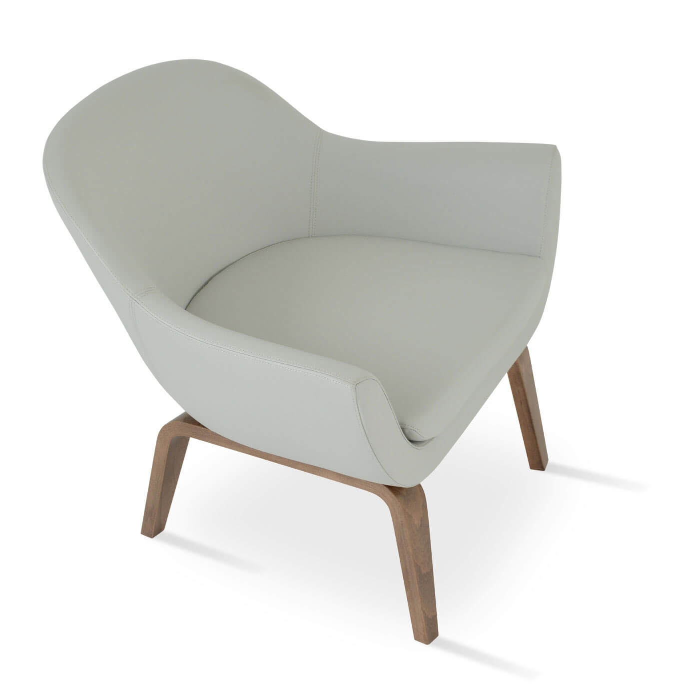Madison Leatherette Lounge Armchair w/Plywood Base