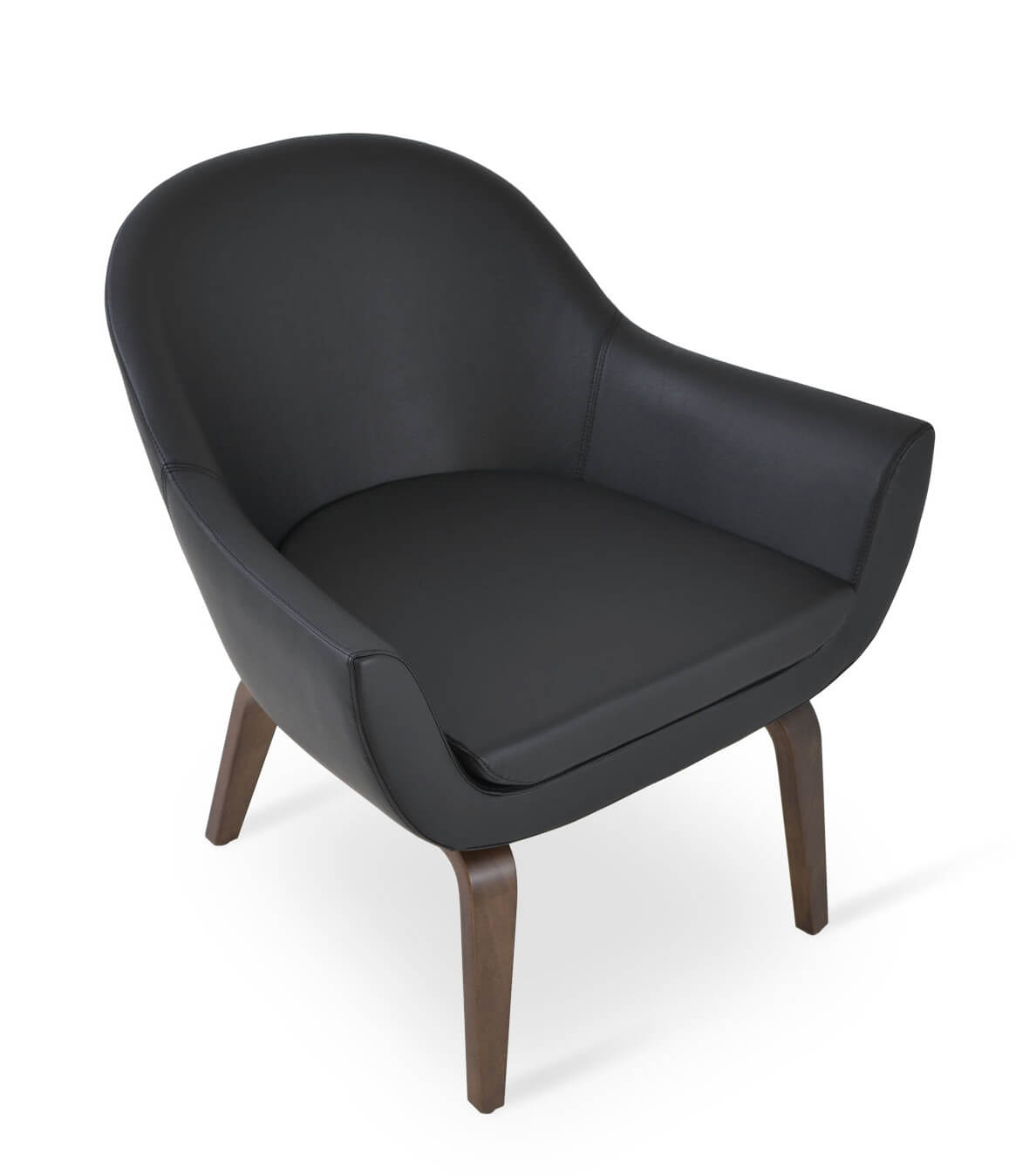 Madison Leatherette Lounge Armchair w/Plywood Base