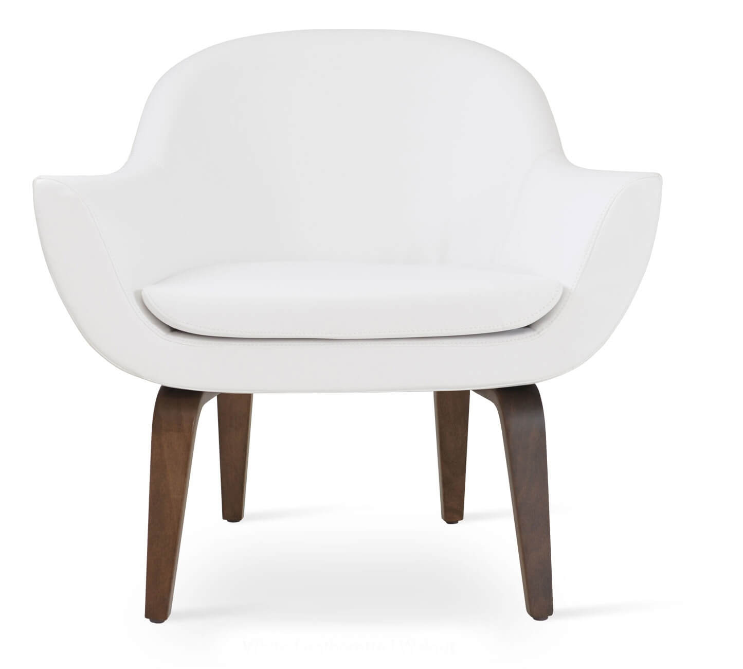Madison Leatherette Lounge Armchair w/Plywood Base
