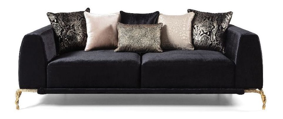 Majestic Shiny Thick Velvet Sofa