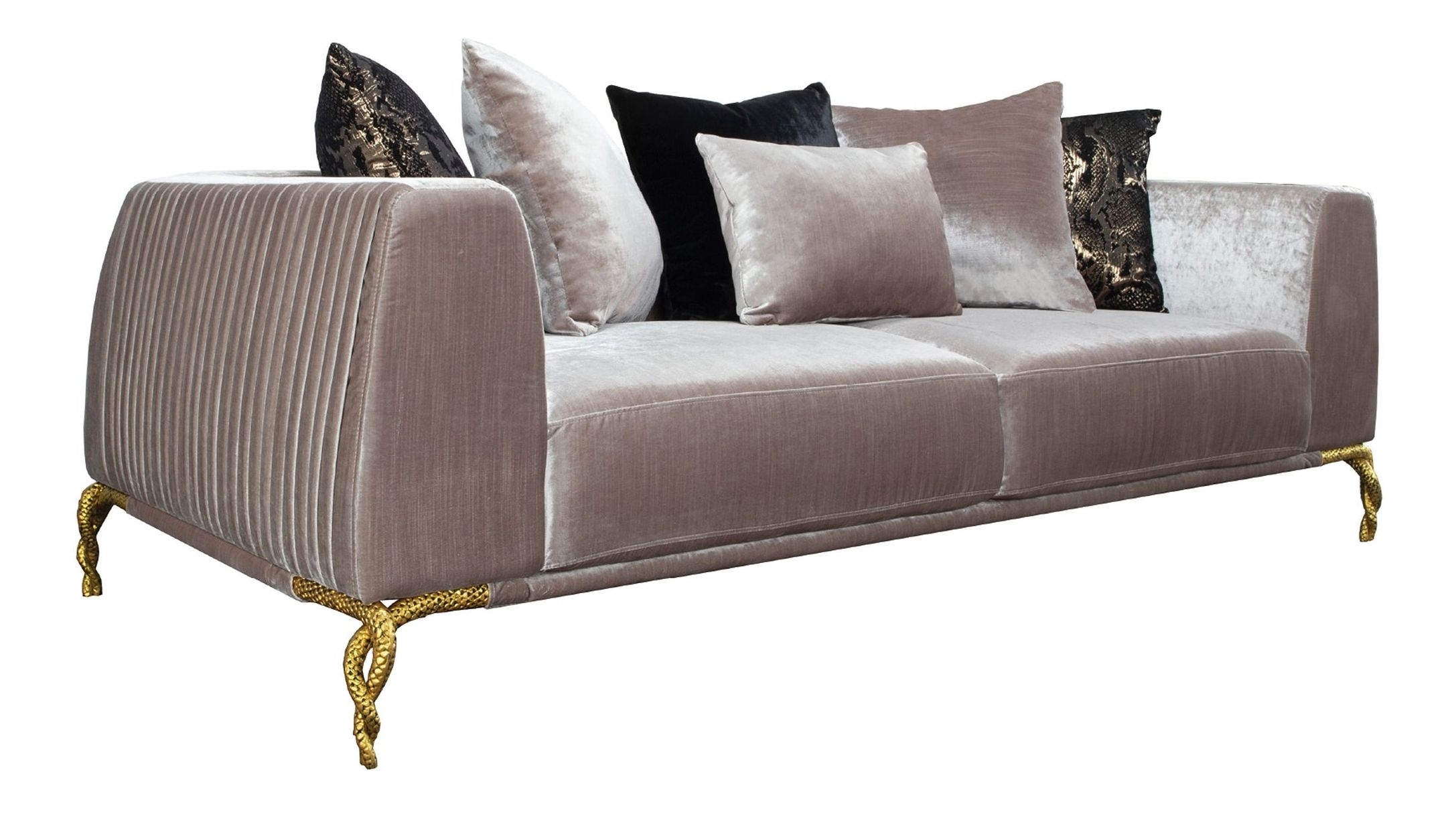 Majestic Shiny Thick Velvet Sofa