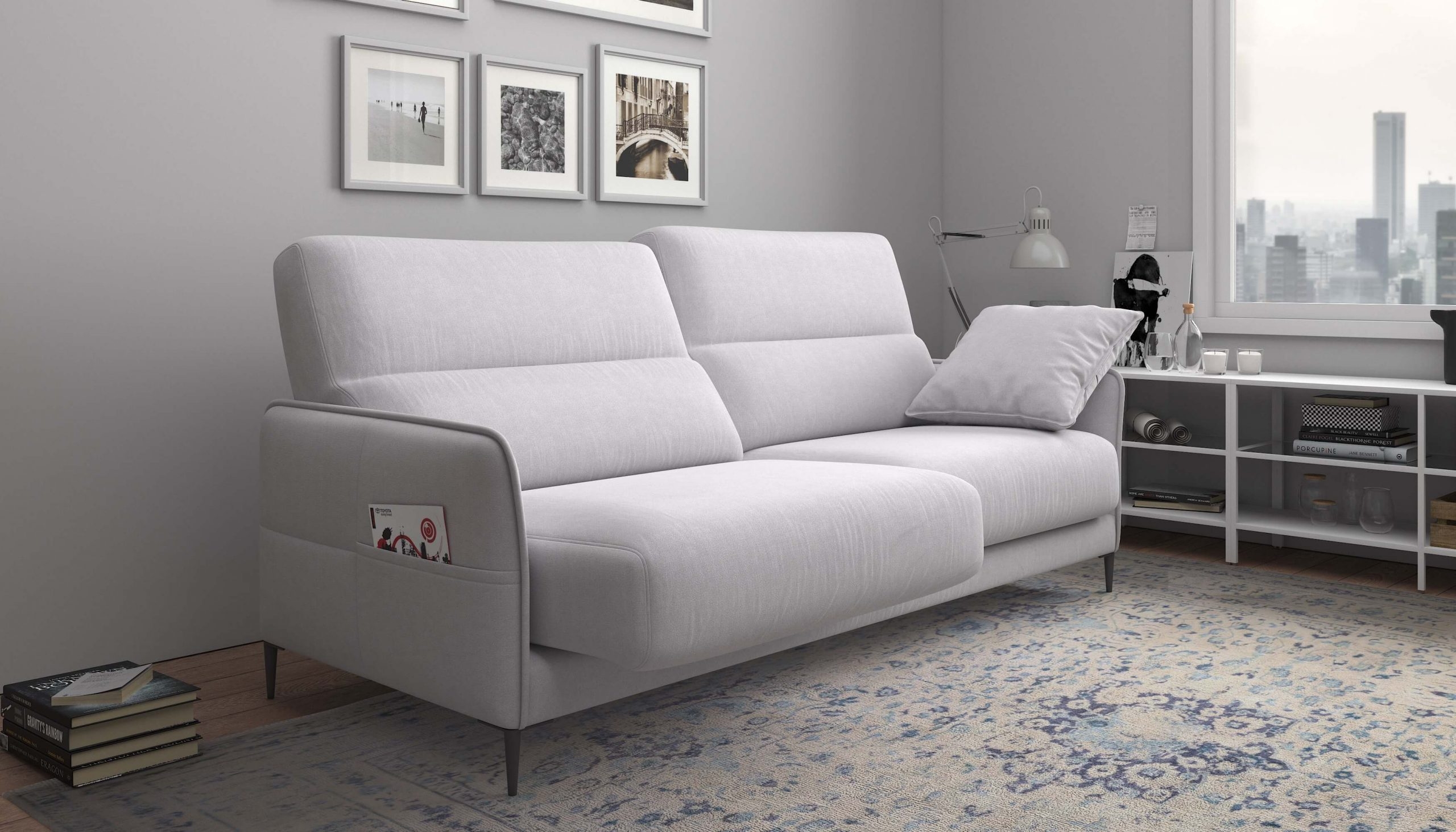 Malaga Fabric Polyester Sofa