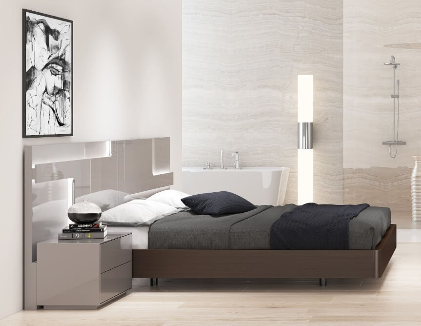Maratea Modern Bedroom Set with Lighting