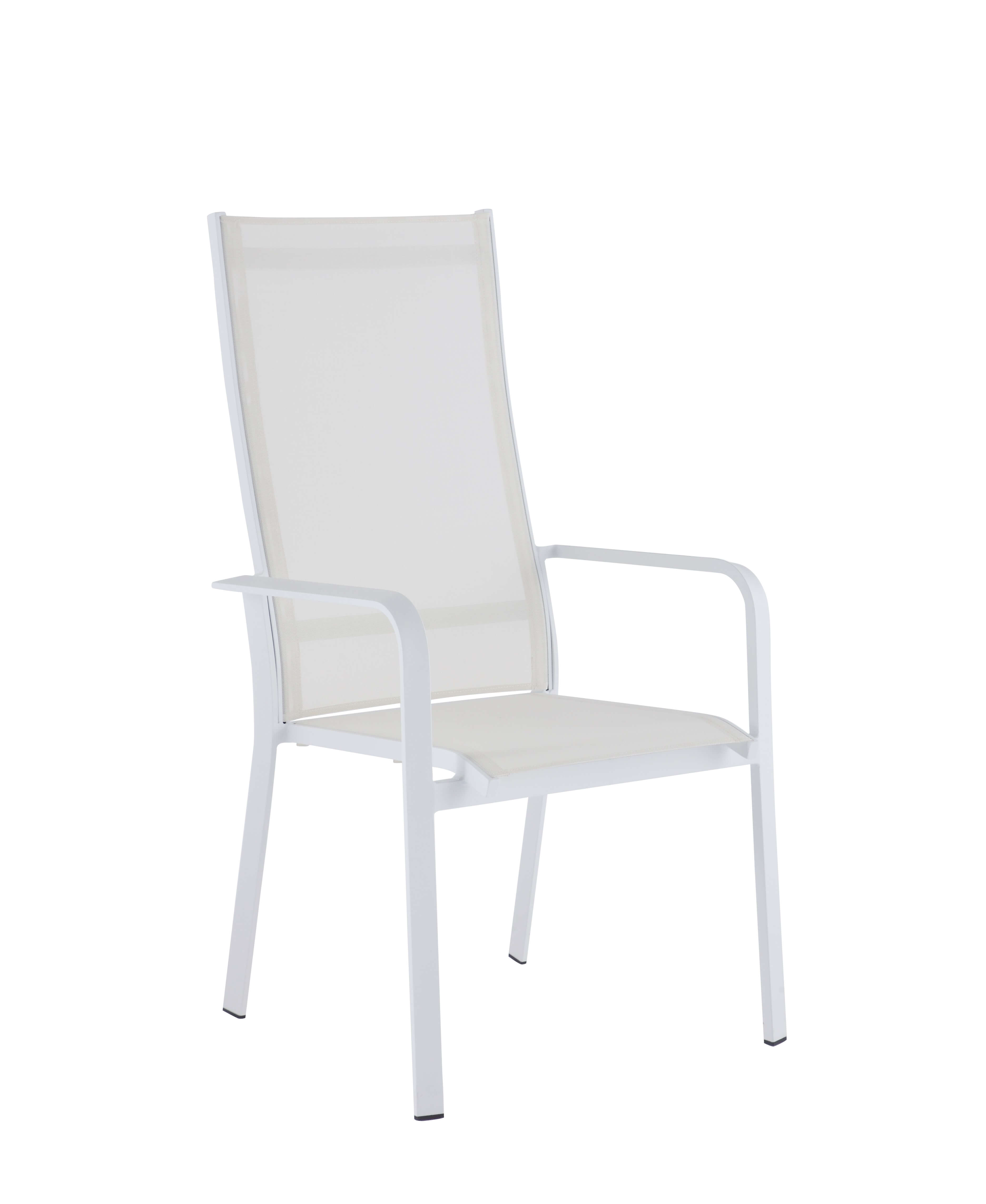 Malibu High Back Outdoor Aluminum Sling Seat Chair